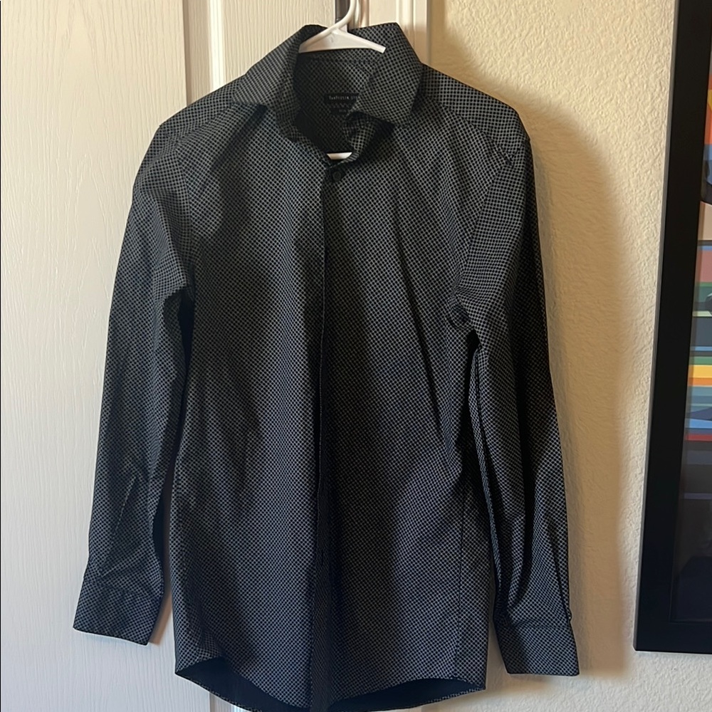 Van Heusen Black Dress Shirt